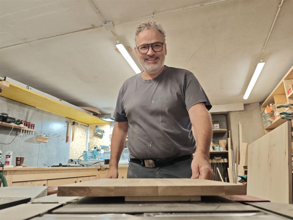 Markus Lerch in der Werkstatt